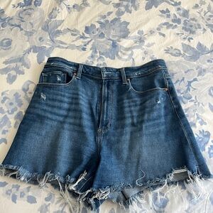 Paige high rise denim shorts